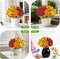 Citrus; 12 Bundles Artificial Daisies Flowers Outdoor Fake Plants Fake Foliage Greenery Faux Plants for Graves Hanging Outside Planter Window Box Wedding Decoration; Category:Bundles & Bouquets; Image:5